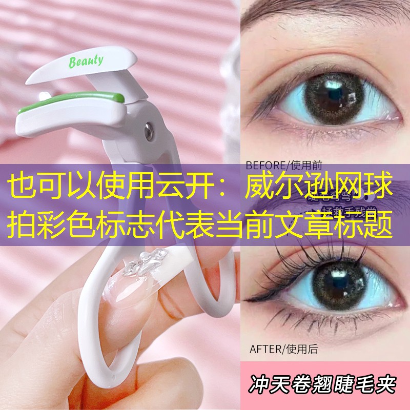 威尔逊网球拍彩色标志